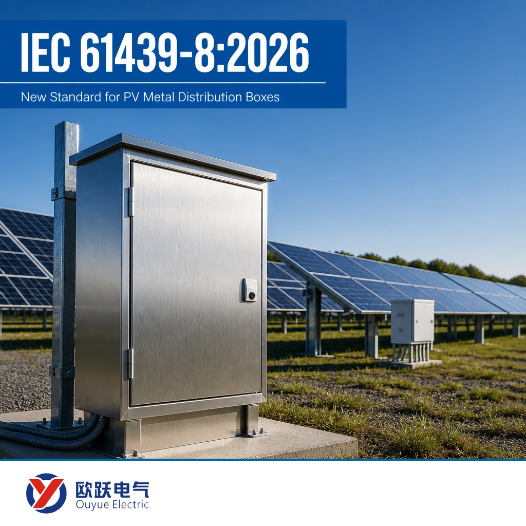 Noi reguli IEC 61439-8:2026 pentru cutiile de distribuție metalice fotovoltaice